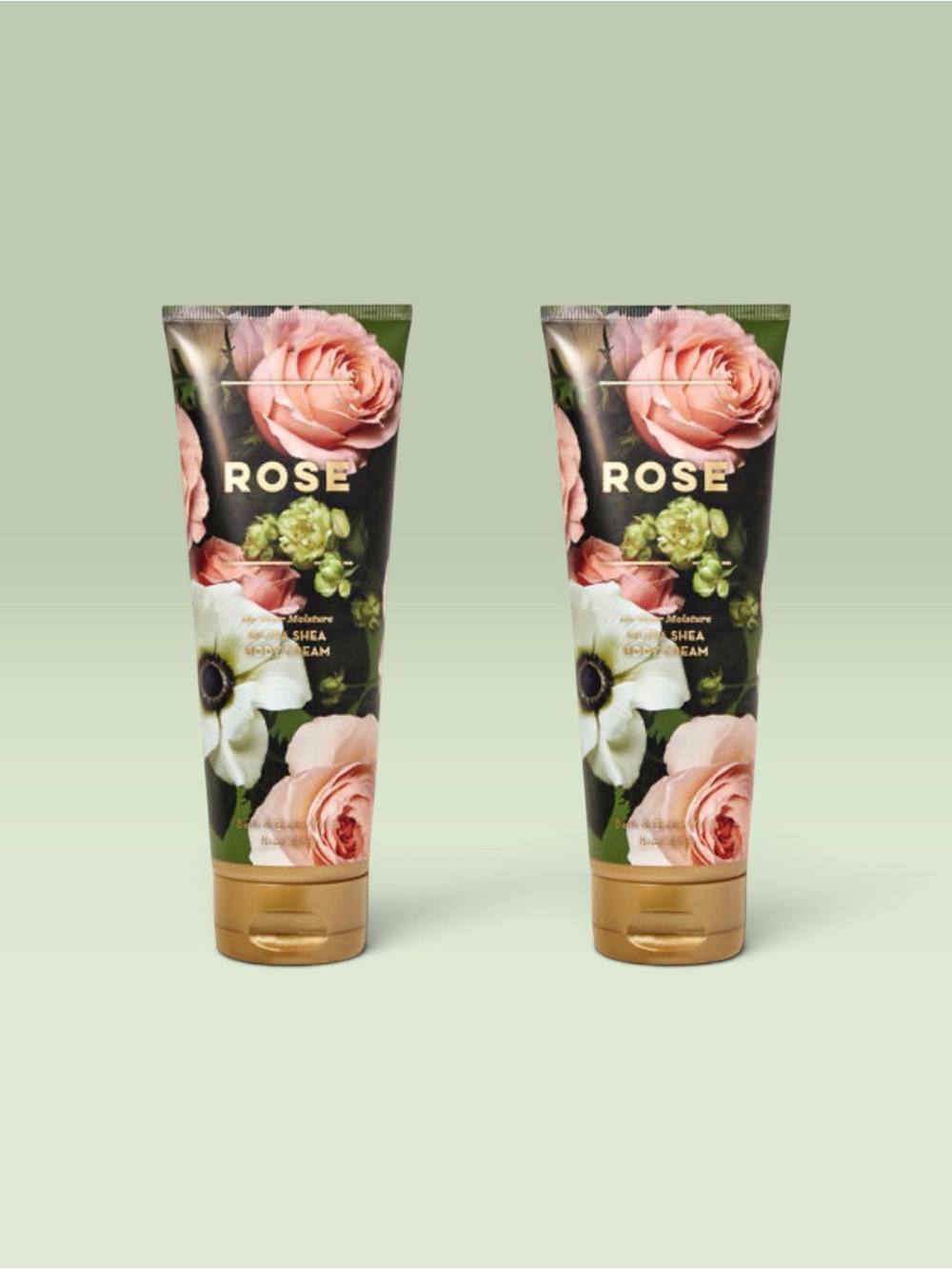 Bath and Body Works ROSE Ultra Shea Body Cream ~ 8 fl.oz. ( Lot of 2 )